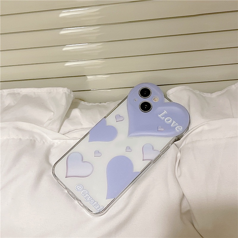 Ốp lưng iphone Ốp Điện Thoại Hình Trái Tim Cho iPhone13ProMax/11/12/X/XR/Xsmax/6/7/8Plus Dinuo case