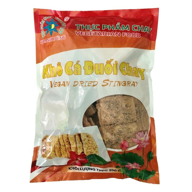 Khô cá đuối chay Thanh Dũng - 500g Thơm giòn tự nhiên - Chayhome - Thực phẩm chay + Tặng Khô MỰC chay cho đơn 299k