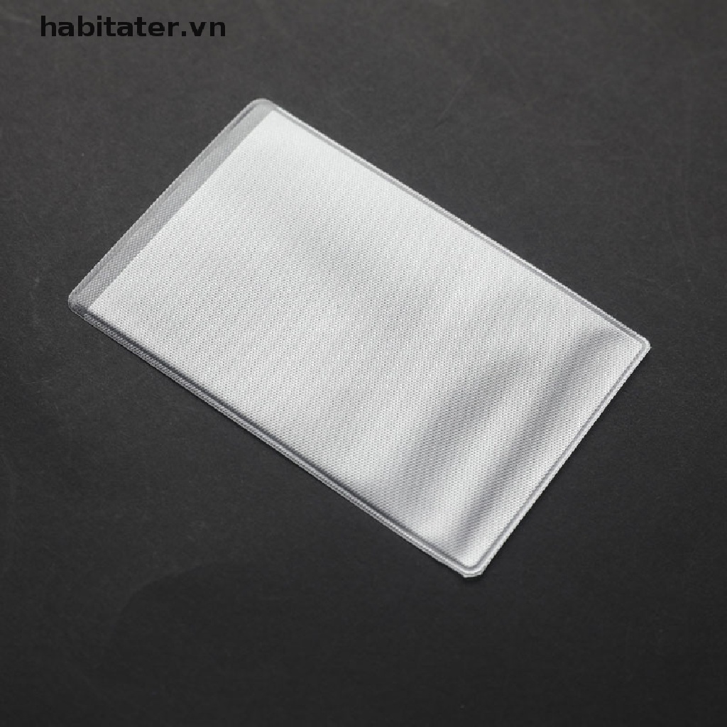 Set 10 Túi Đựng Thẻ Tín Dụng Bằng PVC Trong Suốt Chống Nước