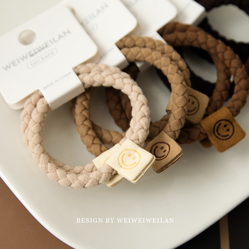 [Bộ 2] Dây Buộc Tóc Dây Cột Tóc Hàn Quốc Màu Cà Phê Phụ Kiện Thời Trang Cho Nữ AB075