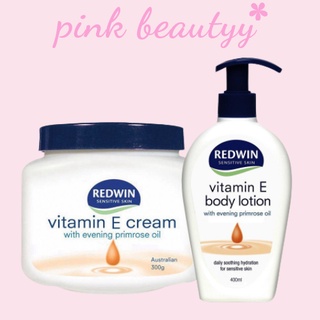Dưỡng Thể Vitamin E Redwin Có Chứa Tinh Dầu Hoa Anh Thảo Cấp Ẩm, Làm Sáng Da Body Cream - PINK BEAUTYY