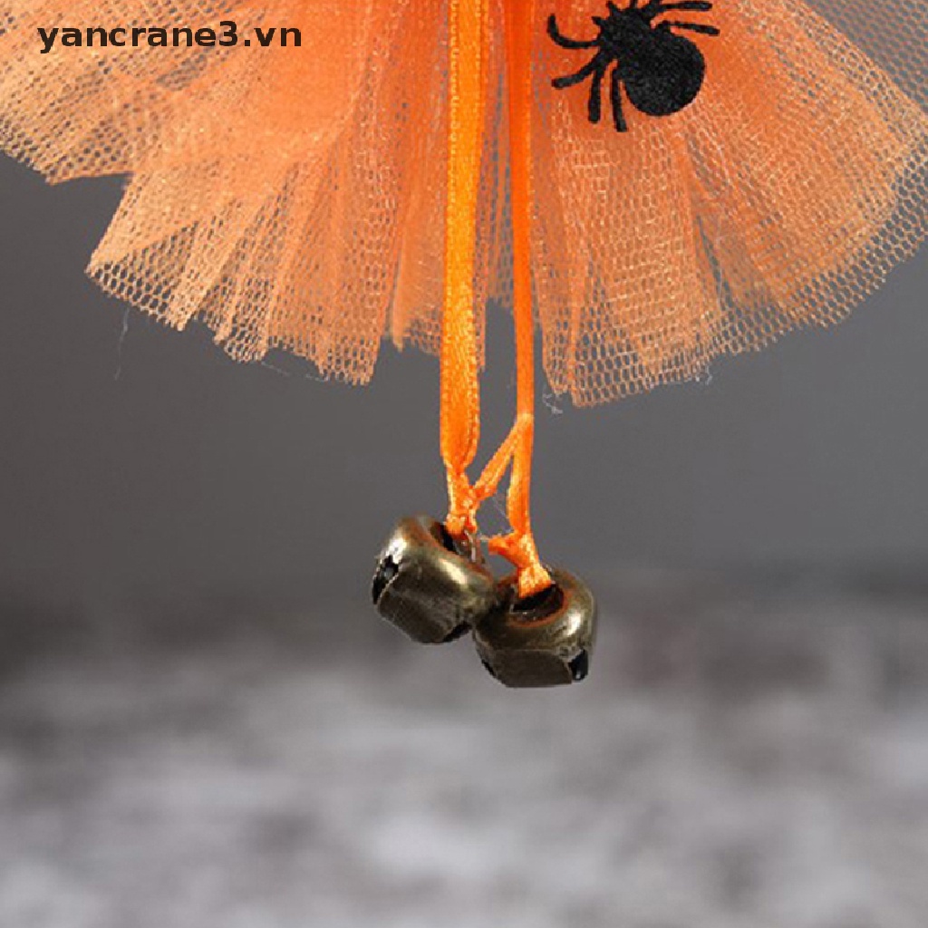 Mặt Dây Chuyền Phù Thủy Bí Ngô Đen Đáng Sợ Treo Trang Trí Halloween yancrane3.vn