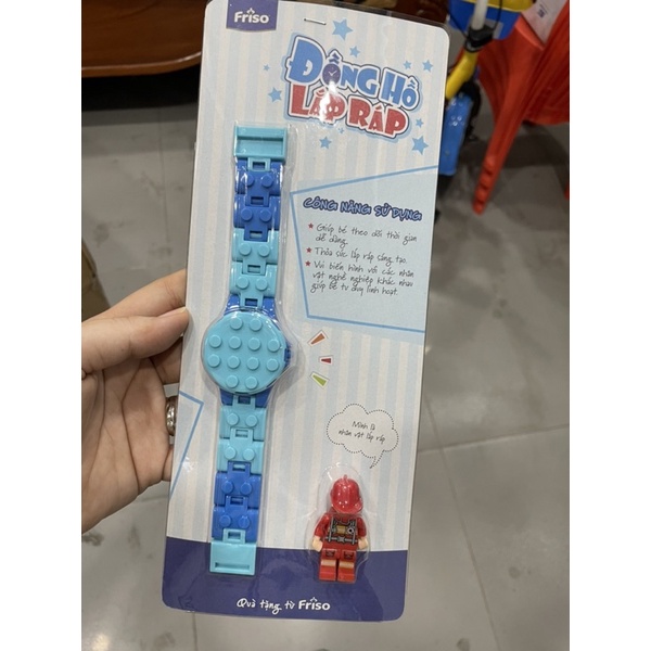 Đồng hồ lắp ráp Cảnh Sát, Phi Công, Kỹ Sư, Lính Cứu Hoả cho bé (dây điều chỉnh được.)