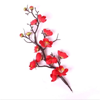 Cành Mai Đào _ dài 30cm_ hoa lụa trang trí