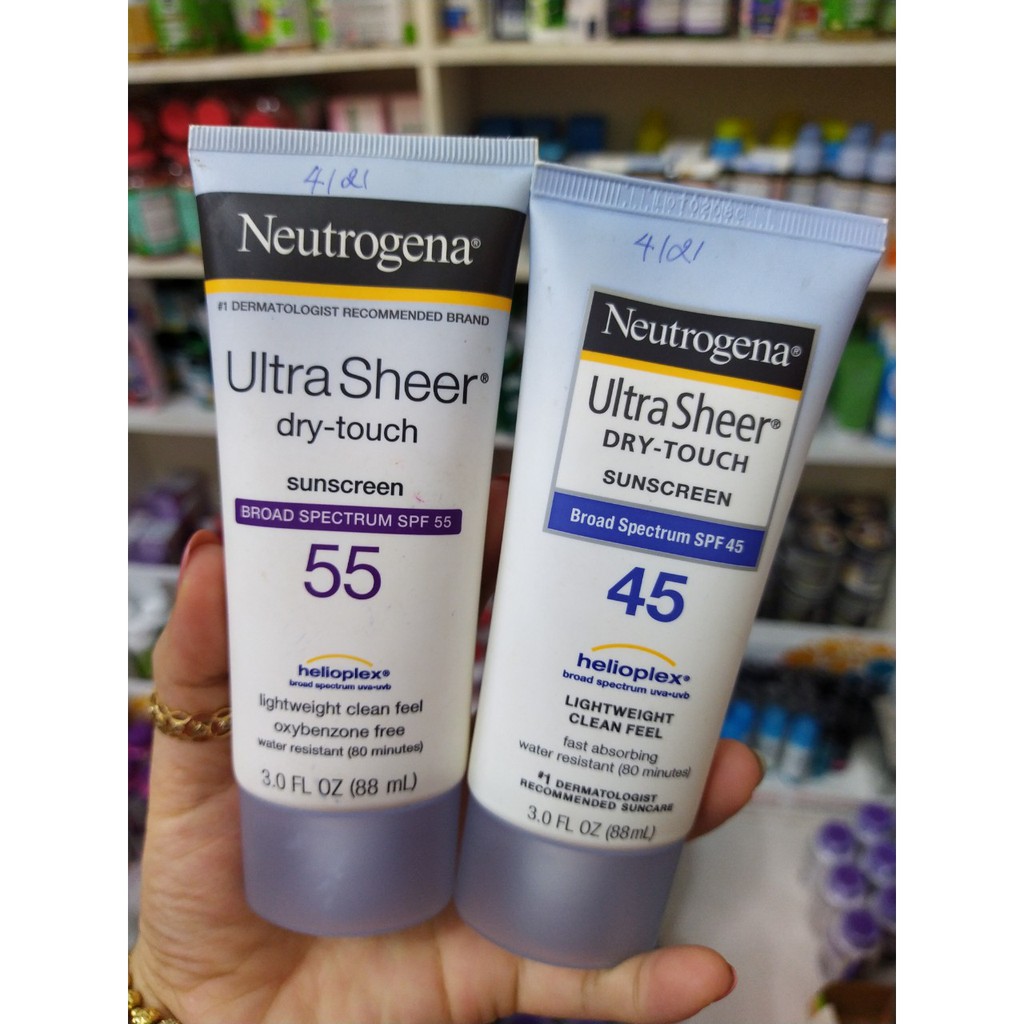 kem chống nắng Neutrogena  55 Neutrogena Ultra Sheer SPF 55