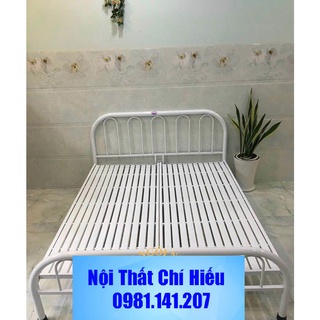 Giường sắt kiểu đơn giản nhiều kích thước từ 1m đến 1m8 - Nội Thất Chí Hiếu