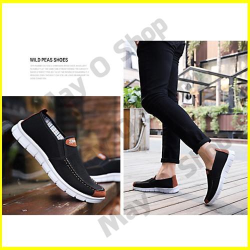 Giày Vải Lười Nam Thời Trang Thể Thao Hàn Quốc, Giầy Thoáng Khí Đi Mùa Xuân Hè Thu Đông Đẹp Giá Rẻ A6 May O Shop | BigBuy360 - bigbuy360.vn