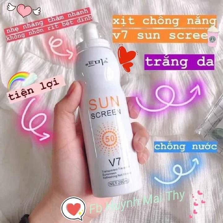 Xịt Chống Nắng, Xịt Nâng Tone Che Khuyết Điểm Sunscreen V7 Magic Flower 238ml Hàn Quốc Chính Hãng (HOT) | BigBuy360 - bigbuy360.vn