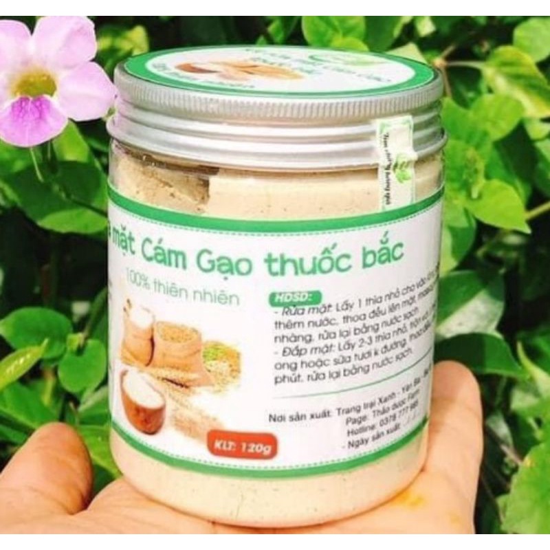 Bột rửa mặt cám gạo Thảo Dược (Hộp 120g)