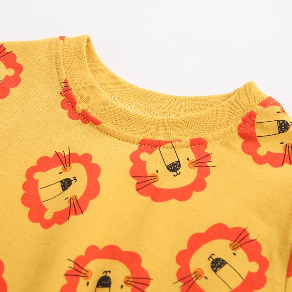 Áo liền quần Sanlutoz in họa tiết hoạt hình dễ thương thời trang mùa hè cho trẻ nhỏ