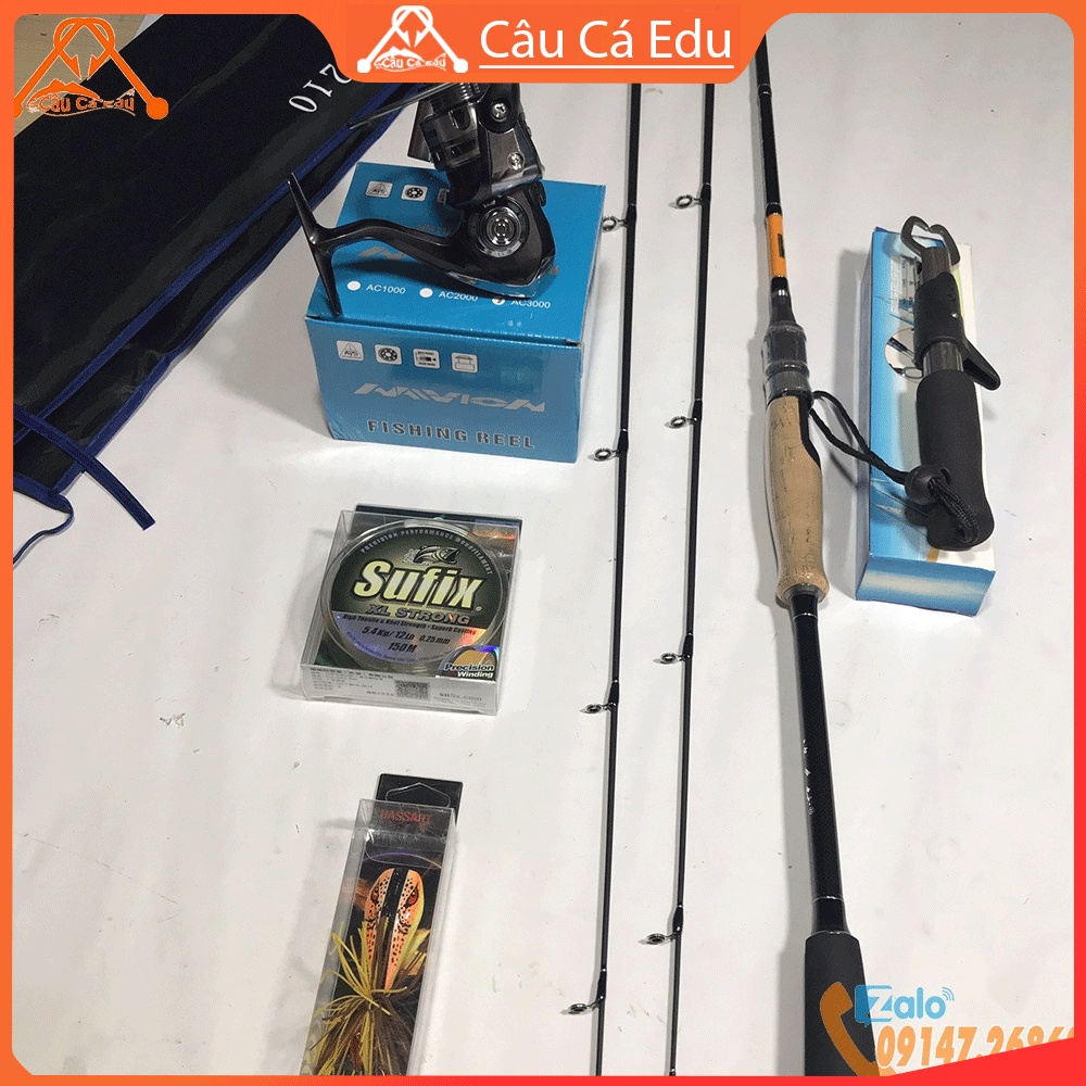 Bộ Cần Câu Lure Máy Giá Rẻ Eagle Super combo 32 Đứng 2 Khúc Bạo Lực  Cacbon - Câu Cá E du