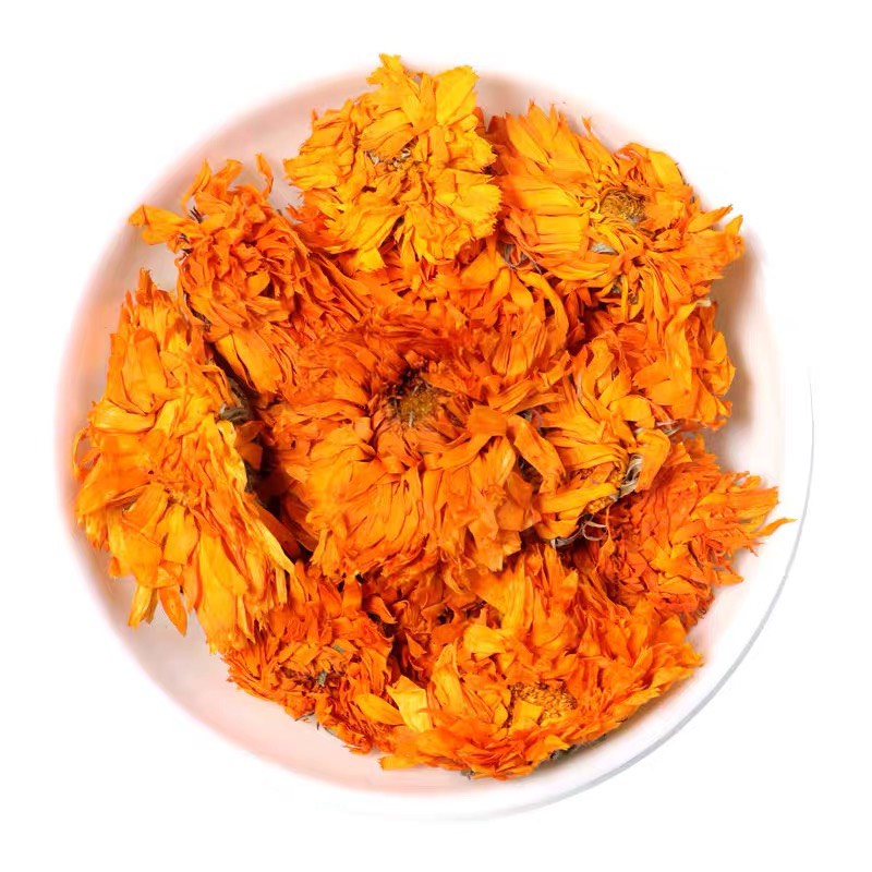 Trà Cúc calendula cam sấy lạnh giữ nguyên màu và hương vị pha trà, rửa mặt đẹp trong lẫn ngoài
