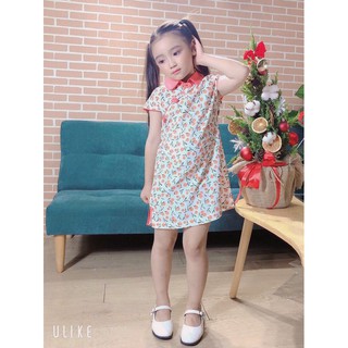 Váy sườn xám cho bé gái