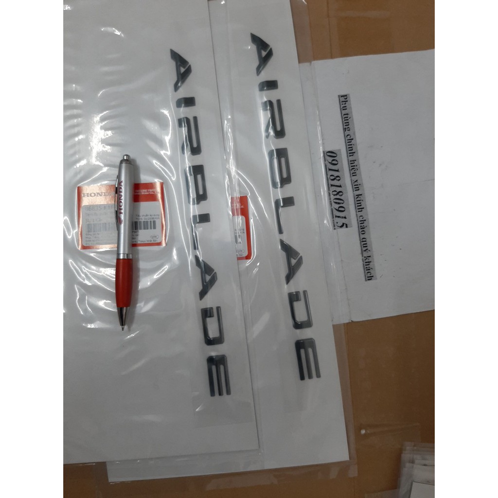 Tem chữ nỗi Air blade 2022 2023 xanh đen chính hãng honda (giá 1 bên)