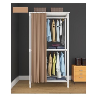 [Mã LIFEBKA5 giảm 10% tối đa 1 Triệu đơn 500k] Tủ treo quần áo khung thép có rèm kéo