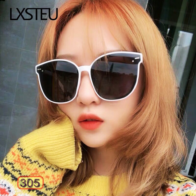 Mắt Kính Thời Trang Hot Hit 305 2 Màu Đen Trắng Phong Cách Hàn Quốc - Hazo