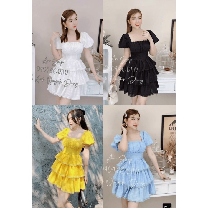 (Mẫu Mới) Mẫu HOT Đầm Xốp Viền Ren Có Mút Ngực Siêu XInh UP h.h.p