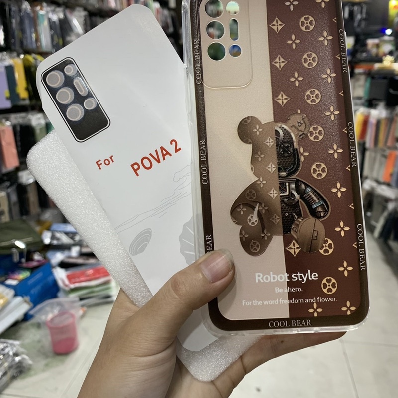 Ốp lưng Tecno pova 2 dẻo cty in hình