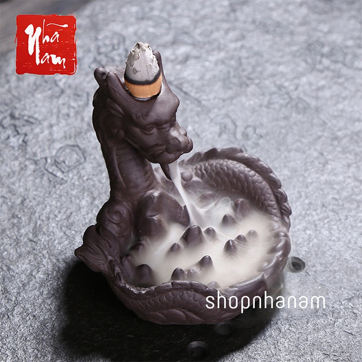 [Bán sỉ] Thác khói trầm hương để bàn tặng 1 nụ trầm thác rồng