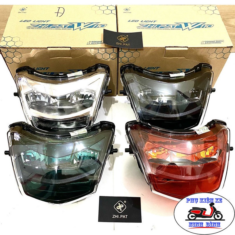 Đèn Zinpat Chính Hãng 2 Tầng Wave A-S-RS-RSX-FUTURE X (125CC), Choá Đèn Cao Cấp Dễ Lắp Đặt