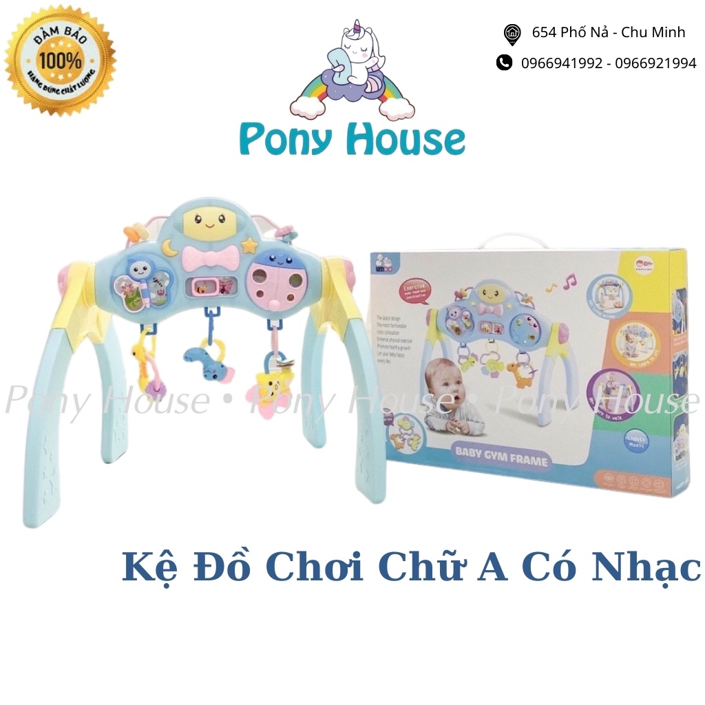 Kệ Chữ A Umoo Có Nhạc Nhựa Cao Cấp An Toàn, Dày Dặn Chắc Chắn Cho Bé