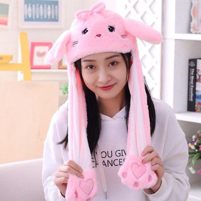 Mũ bông giật tai ngộ nghĩnh