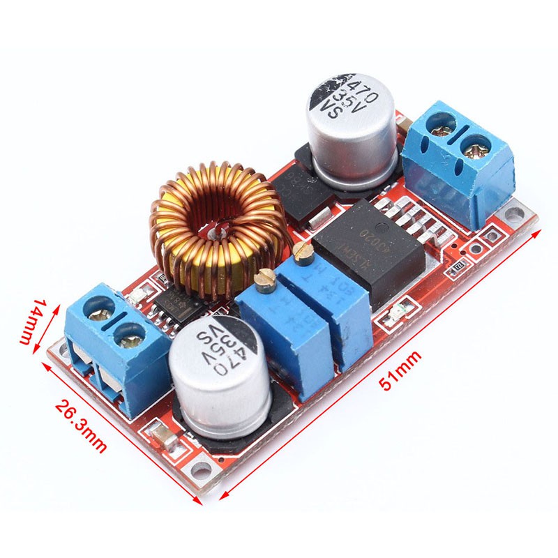 1PCS DC Buck Converter 5V-32V to 0.8V-30V 5A Constant Current Constant LED CC CV Driver lithium-ion Battery Charging Module