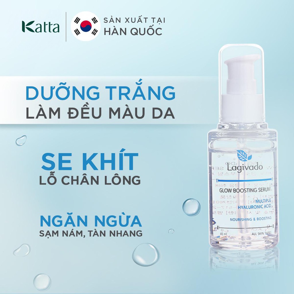 Serum dưỡng trắng da Hàn Quốc Lagivado se khít lỗ chân lông Glow Boosting 40 ml - Katta_V01_LG_003_40ML