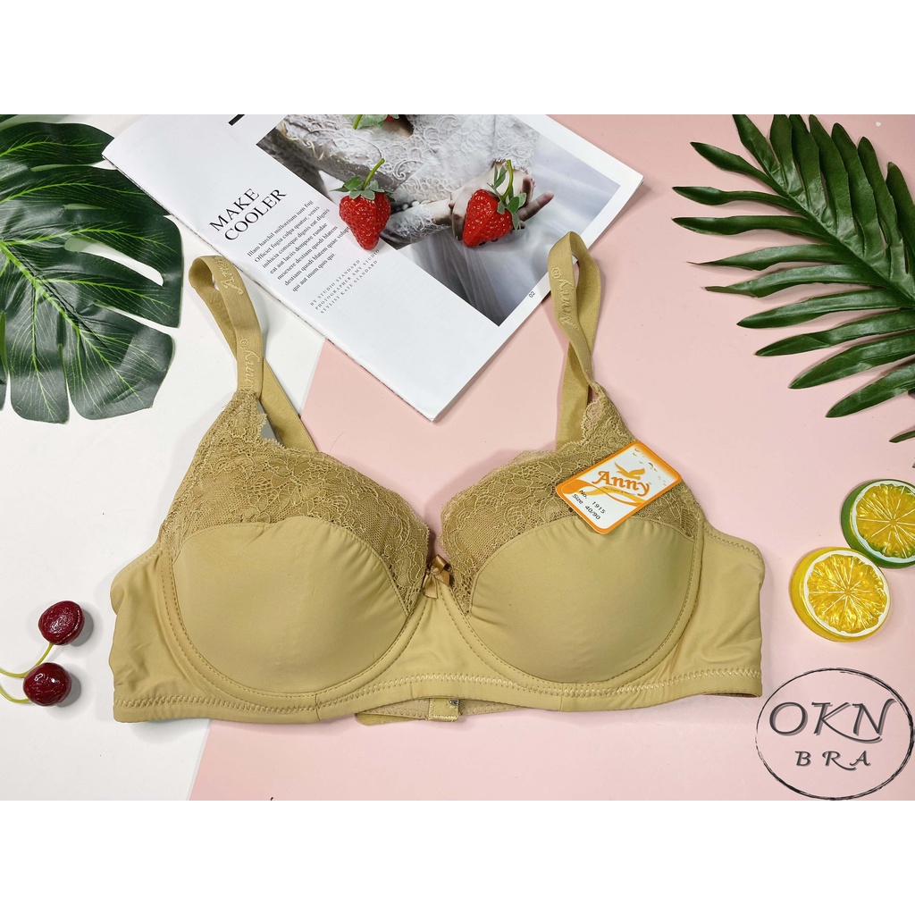 Áo lót áo ngực Bigsize Thái Lan mút mỏng không đệm có gọng Anny 1915