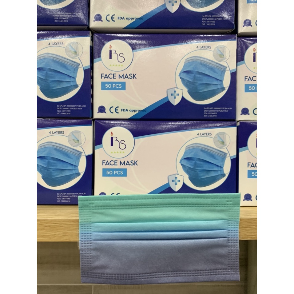 Hộp 50 kt Pastel giấy kháng khuẩn Rực Sáng