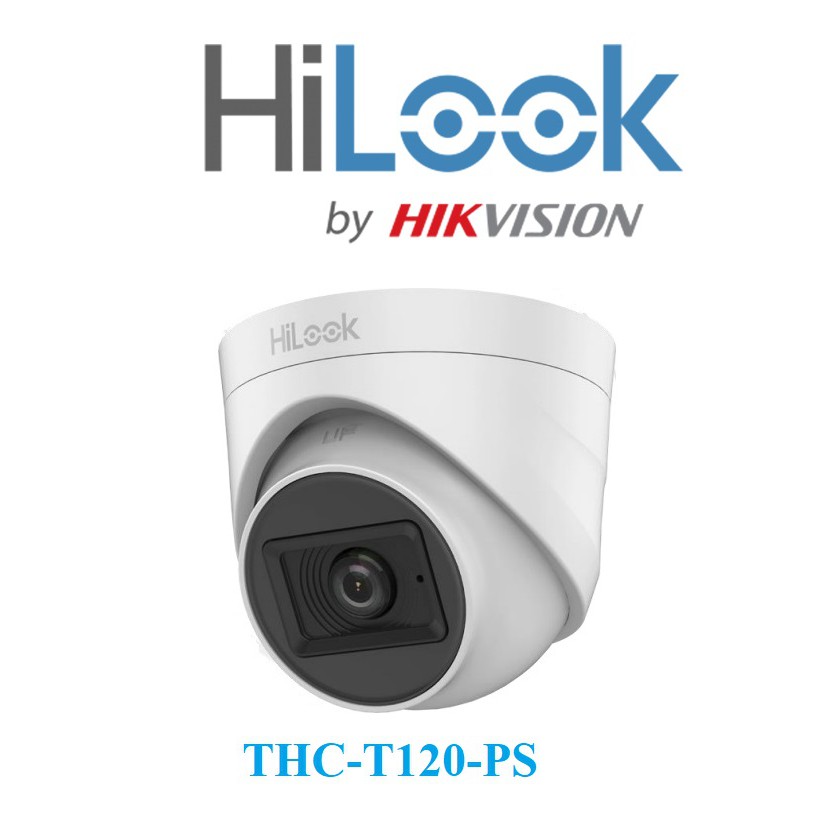 Camera Dome HD-TVI hồng ngoại 2.0 Megapixel HILOOK THC-T120-PS - Tích hợp míc - Hàng chính hãng