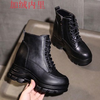 Giày Bốt Da Cổ Cao Thời Trang Dành Cho Nữ
