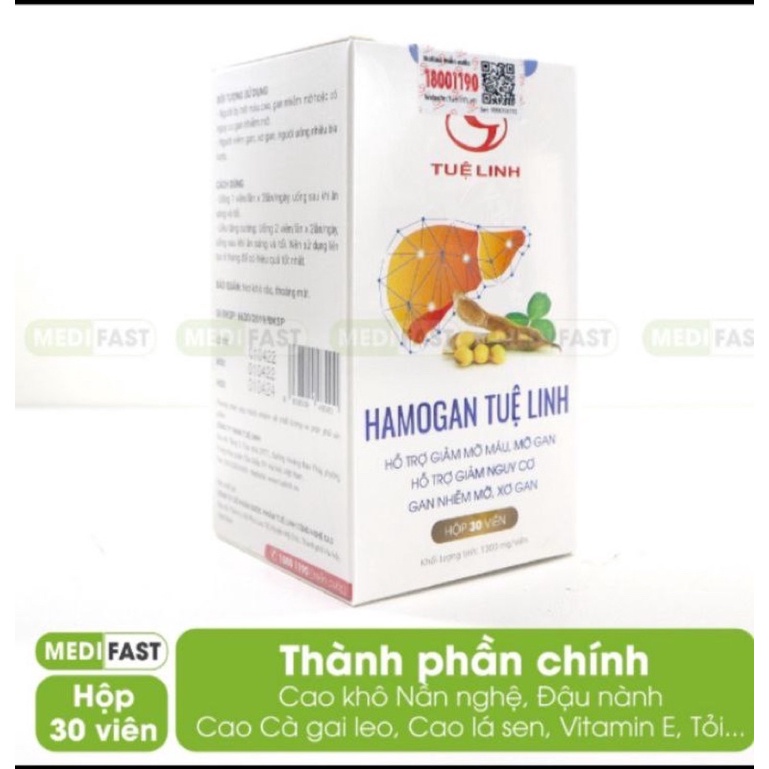 Hamogan _MIỄN PHÍ SHIP_ Giảm mỡ máu, mỡ gan ,hạ men gan, giảm nguy cơ gan nhiễm mỡ, xơ gan, đã kiểm nghiem lâm sàn.g