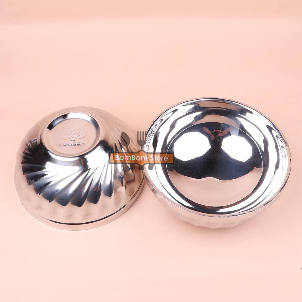 Tô inox 2 lớp Bam House cách nhiệt 16cm cao cấp T01 - Gia dụng bếp
