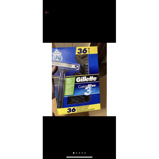 Hộp 36 dao cạo râu Gillette Custom Plus 3
