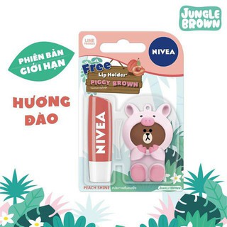 Son dưỡng ẩm Nivea mẫu mới dưỡng môi mềm mại và an toàn - tặng kèm móc khóa xinh xắn ( Giao mẫu ngẫu nhiên )
