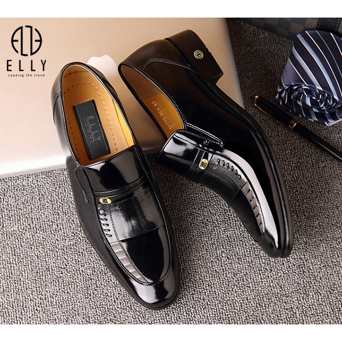 GIÀY NAM DA THẬT ELLY HOMME – EGTM3