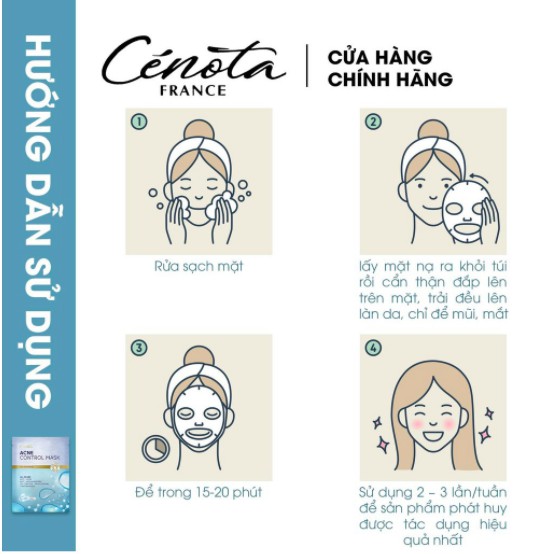 Mặt nạ ngừa mụn từ thiên nhiên, mặt nạ ngừa mụn Cénota Acne Control Mask 30ml CN05 | BigBuy360 - bigbuy360.vn