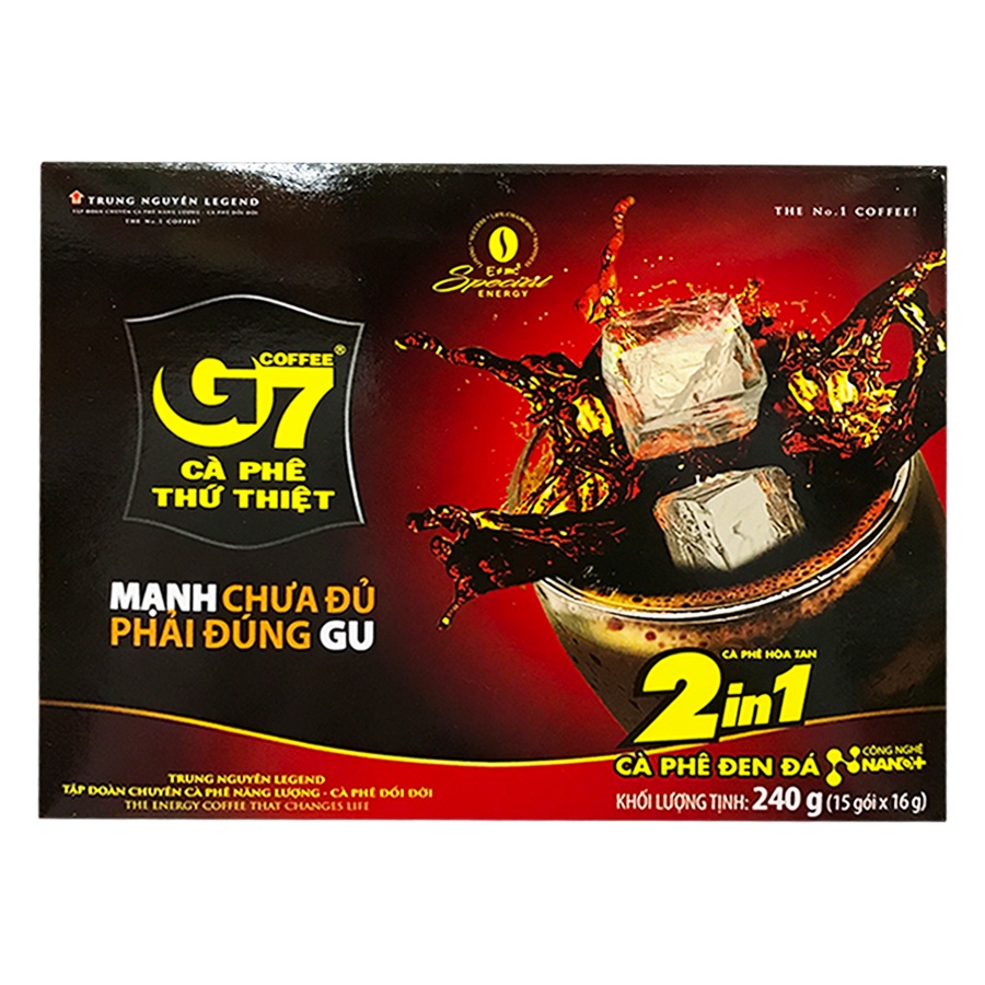 Cafe sữa hoà tan G7 (hộp, bịch 18 gói)