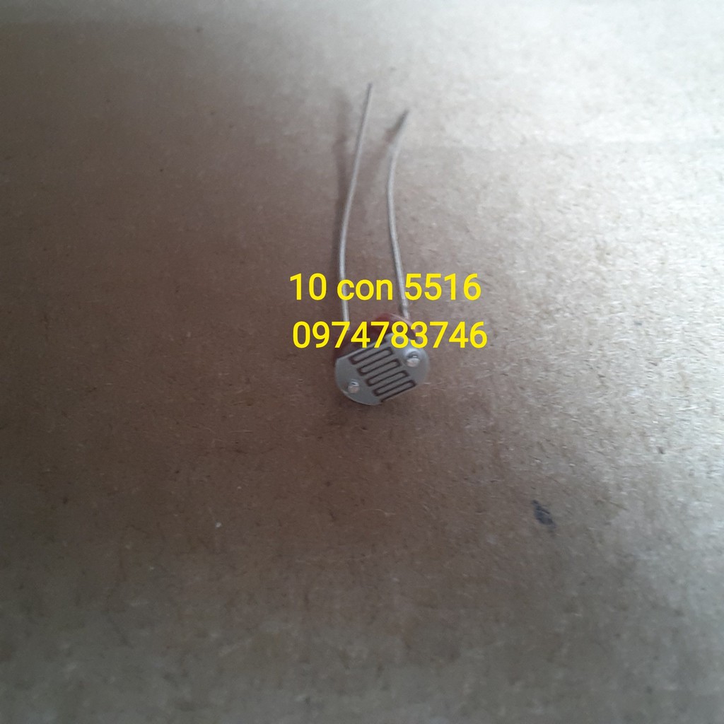 10 quang trở cảm biến ánh sánh 5506/5516/5528/5537/5539/5549/12528
