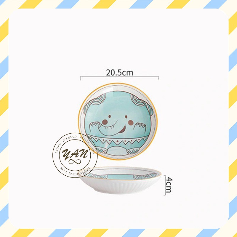 [Chọn Lẻ] Bộ bát đĩa sứ Tableware ngộ nghĩnh cute chén dĩa decor bằng sứ men đẹp - YANDY DECOR