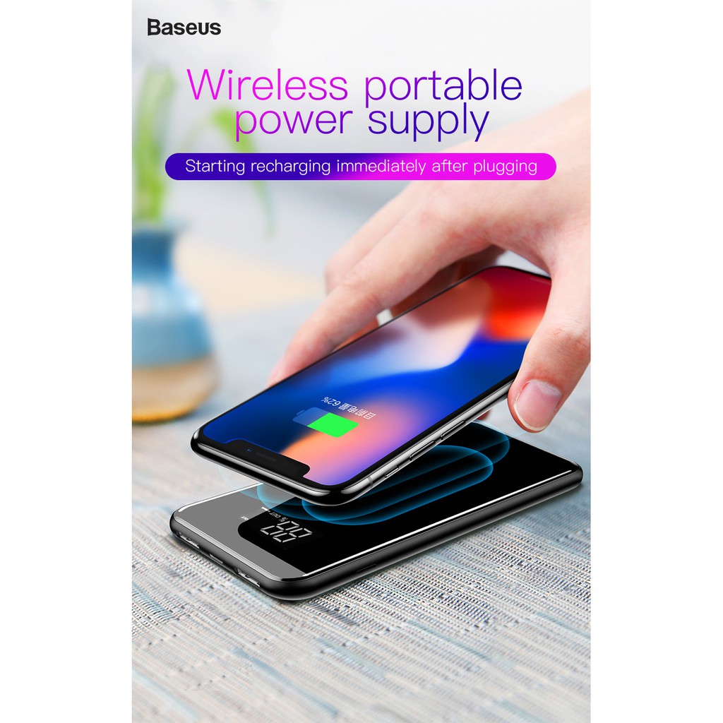 Pin dự phòng sạc không dây Baseus dung lượng 8000mAh