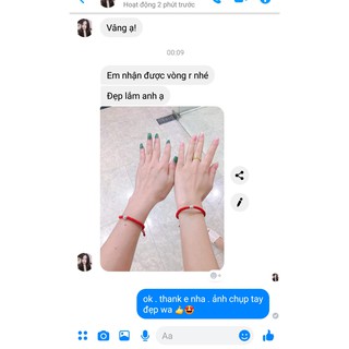 Vòng đôi chỉ đỏ mix charm tuyệt đẹp ( Ghi chú size cổ tay )