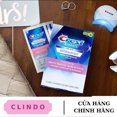 [CHÍNH HÃNG ĐỦ LOẠI] Miếng dán trắng răng Crest 3D White - Mỹ (Professional Effects/ Supreme Flexfit/ Glamorous/ 1 hour)