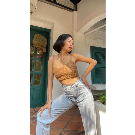 ELE Studios - Áo Croptop thiết kế- Áo Croptop Everyday tôn ngực xanh bơ dễ thương thoải mái