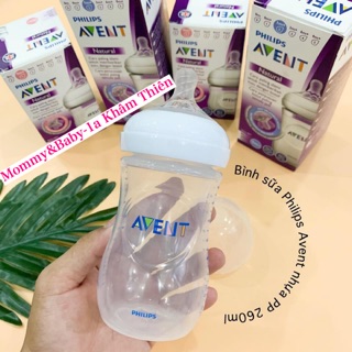 (CHÍNH HÃNG) Bình sữa Avent Natural 260ml núm xoắn