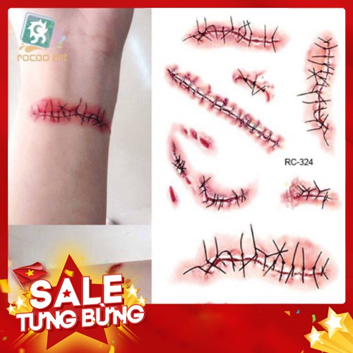 HOT Set Nhiều Mẫu anime, hình xăm halloween 3D Hình Xăm Dán, Hình Xăm henna mini Tattoo Cao Cấp