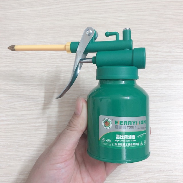 Bình xịt nhớt - Bình tra dầu nhớt Berry Lion 250g
