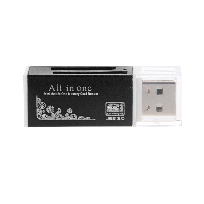 Đầu Đọc Thẻ Nhớ Usb 2.0 Bằng Nhôm Cho Sd / Sdhc Mmc Tf Ms M2