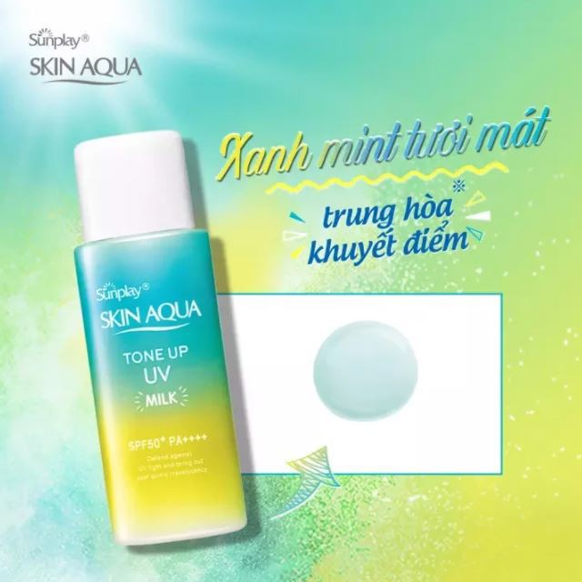 Sữa Chống Nắng Hiệu Chỉnh Sắc Da Sunplay Skin Aqua Tone Up UV Milk SPF 50+/Pa++++ 50g | BigBuy360 - bigbuy360.vn